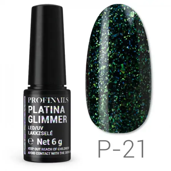 Csak ma Profinails Platina Glimmer LED/UV lakkzselé 6gr P-21