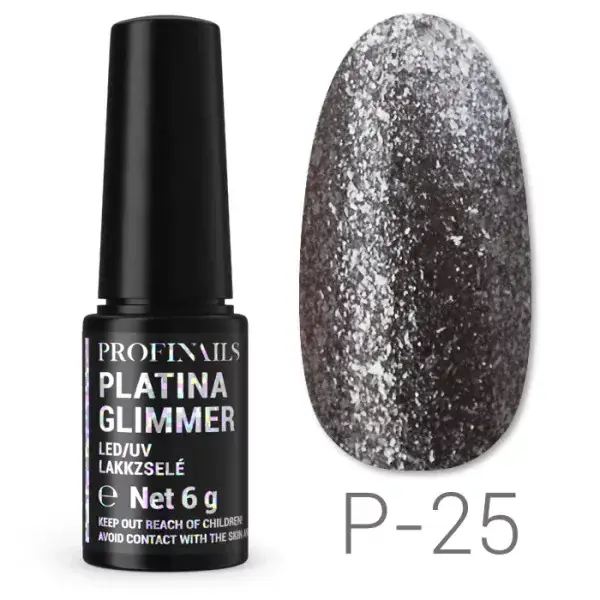 Rendeld meg most Profinails Platina Glimmer LED/UV lakkzselé 6gr P-25