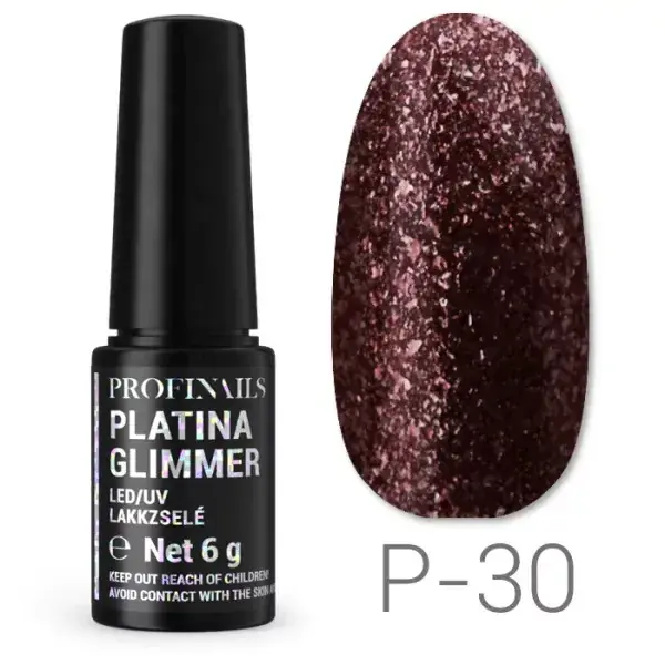 Profinails Platina Glimmer LED/UV lakkzselé 6gr P-30 Ajánlat