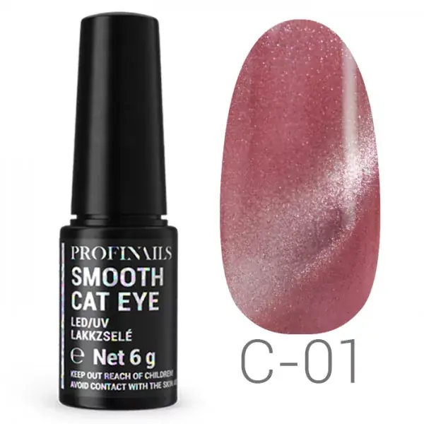 Profinails Smooth Cat Eye LED/UV lakkzselé 6gr C-01 Rendeld meg most