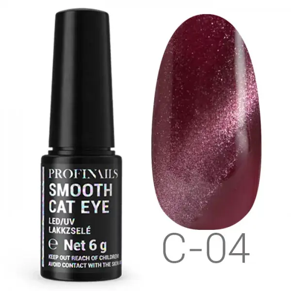 Szuper ajánlat Profinails Smooth Cat Eye LED/UV lakkzselé 6gr C-04