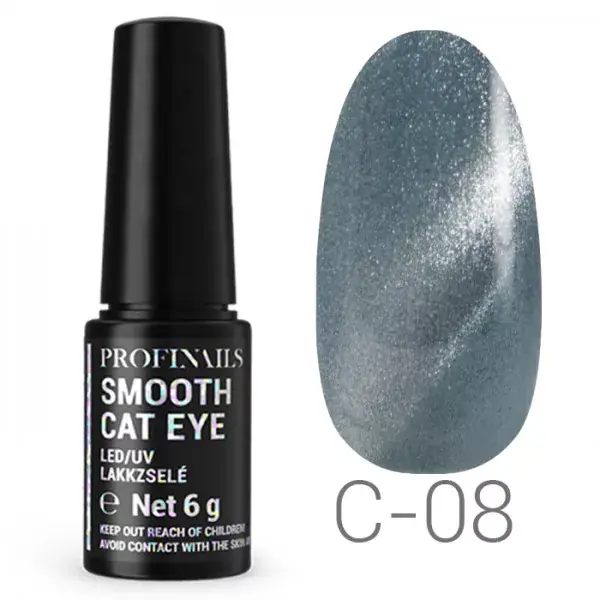Gyors kiszállítás Profinails Smooth Cat Eye LED/UV lakkzselé 6gr C-08