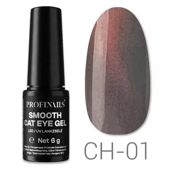 Azonnal elérhető Profinails Smooth Cat Eye LED/UV lakkzselé 6gr CH-01