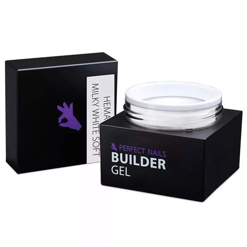 Perfect Nails Builder Gel - Hema Free Építőzselé 15g - Milky White Soft Biztonságos fizetés