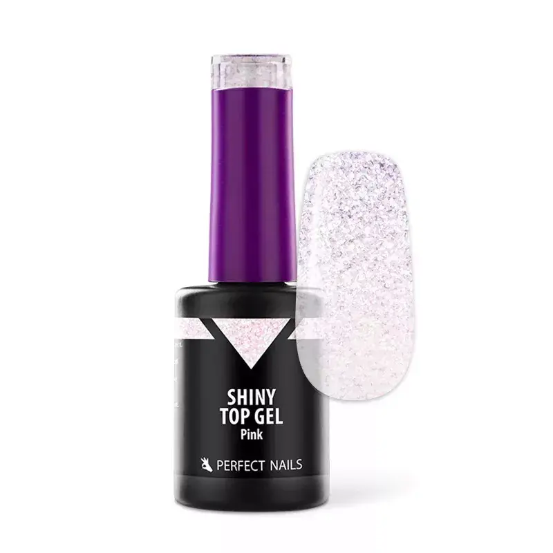 Perfect Nails Shiny Top Gel - Pink 8ml Kedvezményes ár