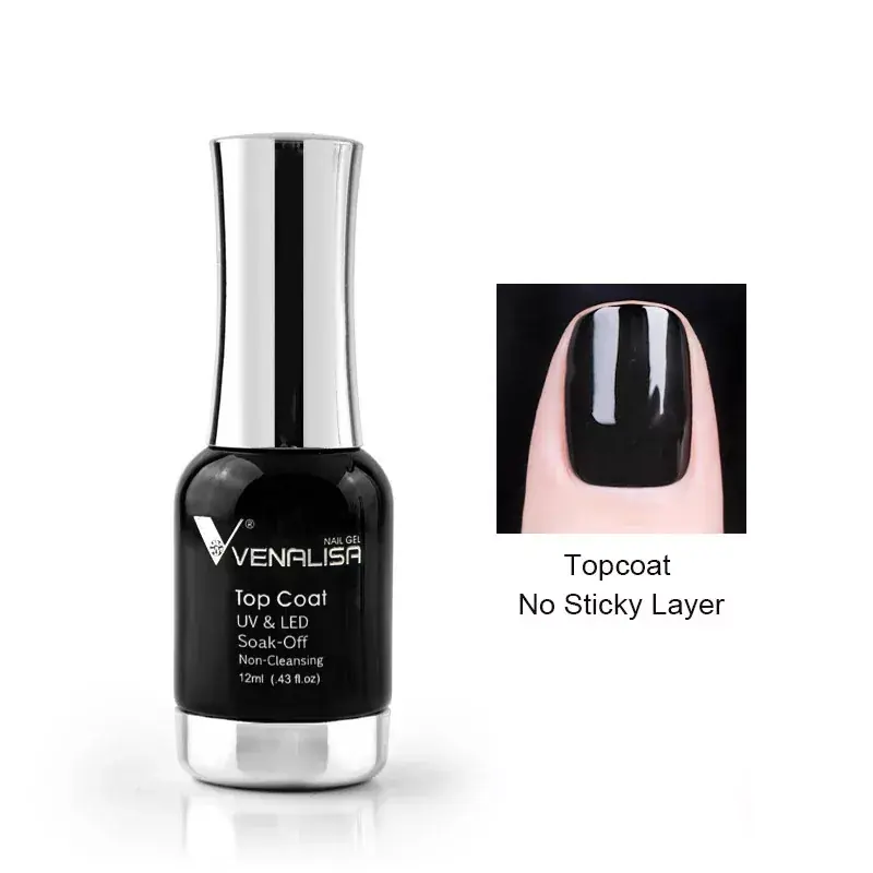 Venalisa Tempered No-wipe Top Coat - Fixálásmentes Fényzselé 12ml Szezonális akció