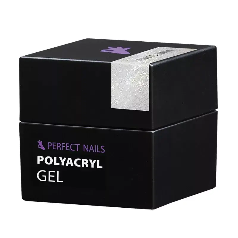 Perfect Nails PolyAcryl Gel - Polygel White Glitter 50g Szuper akció