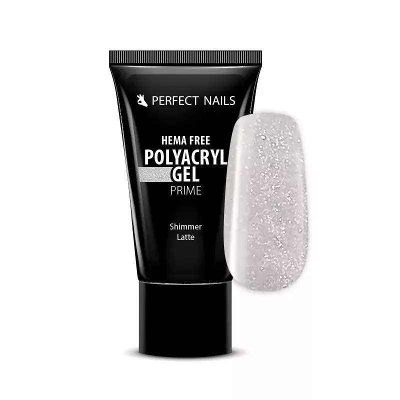 Perfect Nails PolyAcryl Gel Prime - Hema Free Tubusos Polygel - Shimmer Latte 30g Kiárusítás