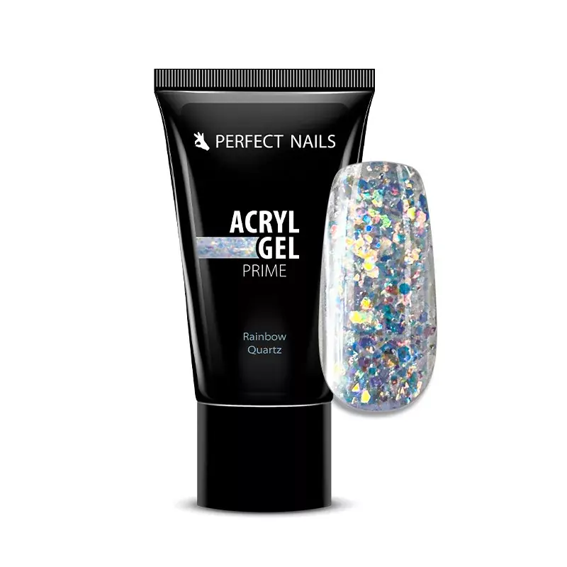 Különleges ajánlat Perfect Nails PolyAcryl Gel Prime - Tubusos Polygel 15g - Csillámos Rainbow Quartz