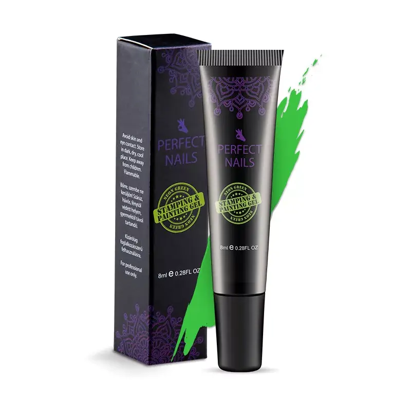 Csak ma Perfect Nails Festő- és Nyomdazselé (2 in 1) - Neon Zöld