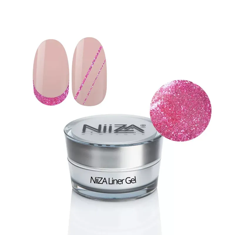 Árengedmény NiiZa Liner Gel 5g LG6 Csillámos rózsaszín