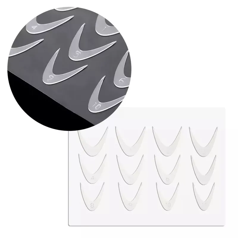 Expressz kézbesítés Dual Reverse Tip Szilikon Mosolyvonal Forma 12db