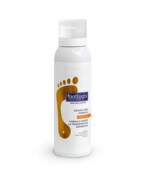 Footlogix Sweaty Feet Formula Mousse / Ápoló Habformula Izzadó Lábakra 125ml Legkelendőbb