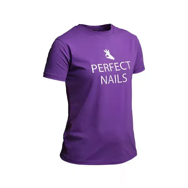 Perfect Nails Metál Logós Lila Póló L Legjobb ár