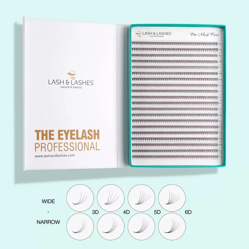 Lash and Lashes Pro Made Műszempilla - XL Tálca - 6D, 12mm One Size, 0,07mm, Narrow - D ív Szezonális akció