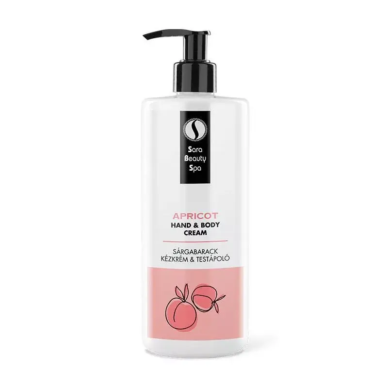 Sara Beauty Spa Kézkrém és Testápoló 500ml - Sárgabarack „Mentes” Vedd meg most
