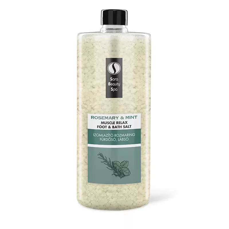 Sara Beauty Spa Izomlazító Fürdősó és Lábáztató Só - Rozmaring & Wintergreen 1320g Szezonális akció