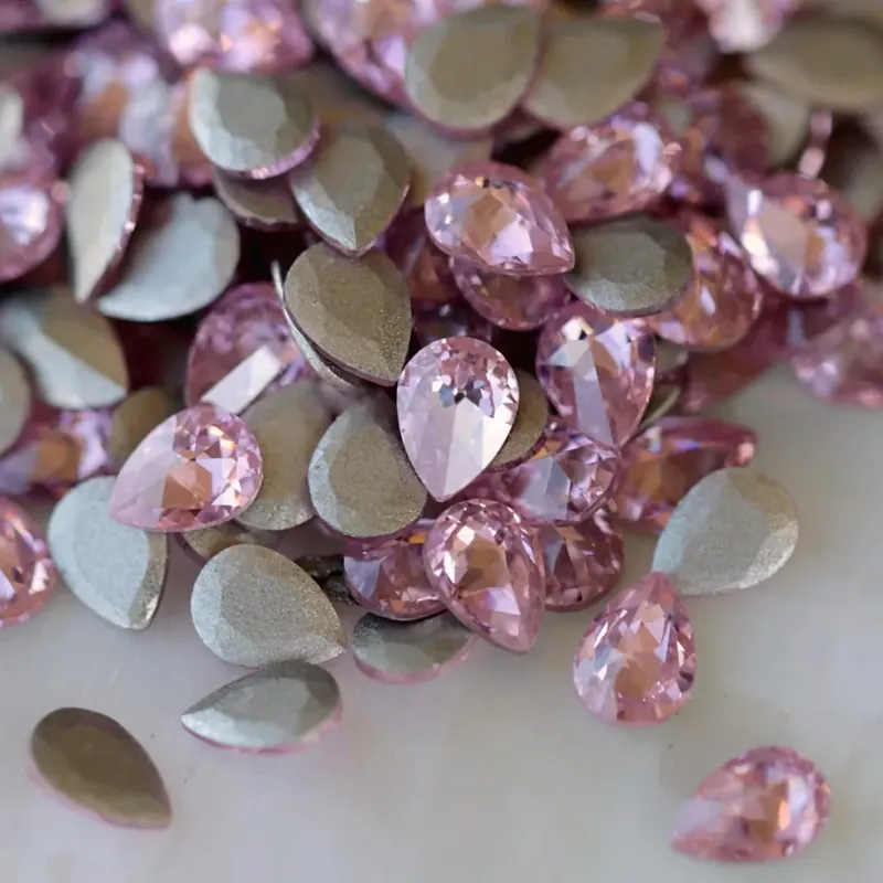 Zodiac - Mini kristály csepp Light Rose 2x3mm - 16db Azonnal elérhető