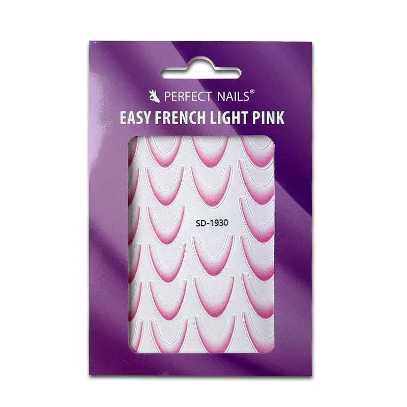 Perfect Nails Körömmatrica - Easy French Light Pink Utolsó esély