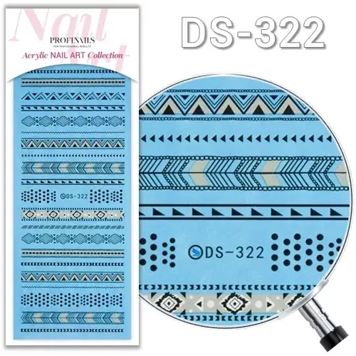 Akció Profinails Acrylic Nail Art matrica DS-322 *
