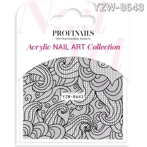 Expressz kézbesítés Profinails Acrylic Nail Art matrica YZW-8643 *