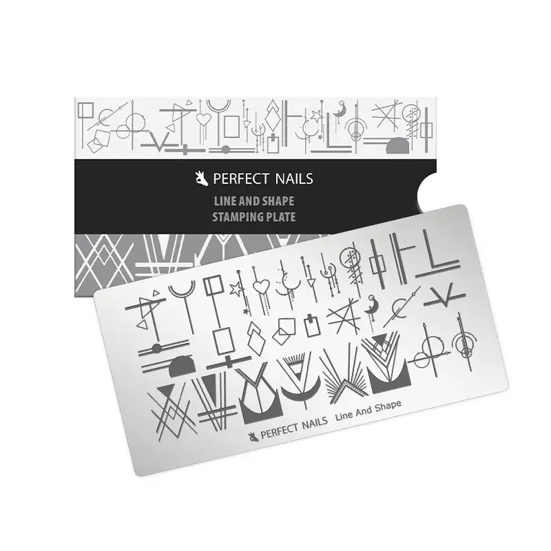 Vásárlói kedvenc Perfect Nails Körömnyomda Lemez - Line & Shape