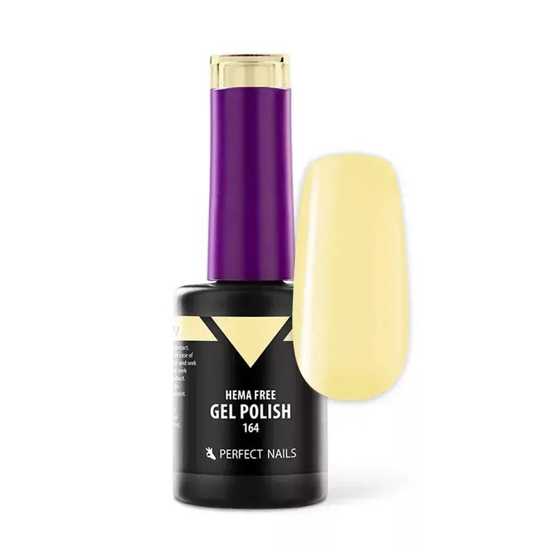 Perfect Nails Hema Free Gél Lakk 8ml - 164 Pastel Yellow Biztonságos vásárlás