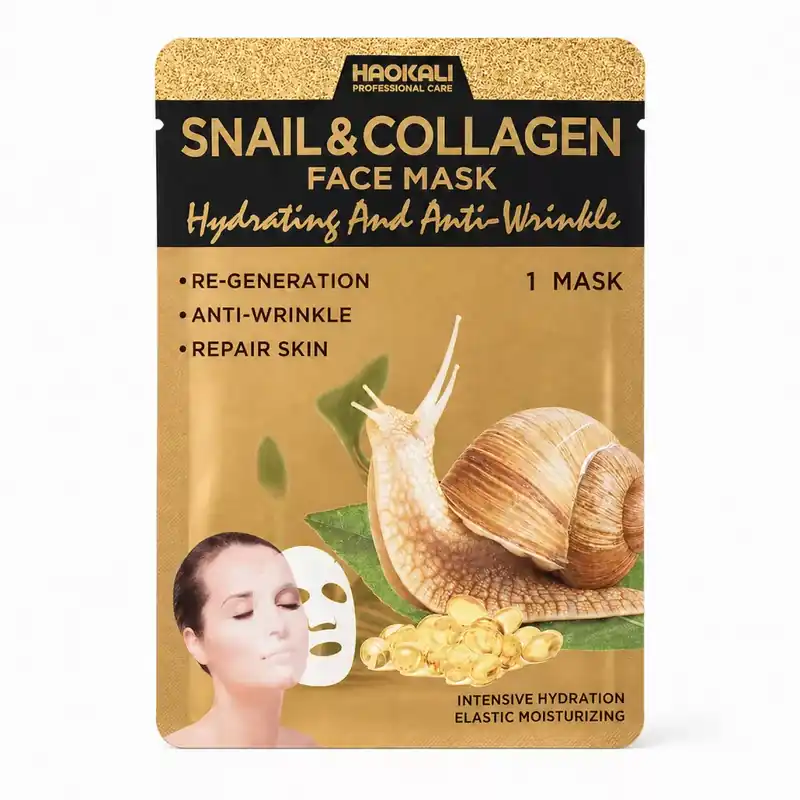 Haokali Fátyolmaszk - Snail & Collagen Legjobb ár