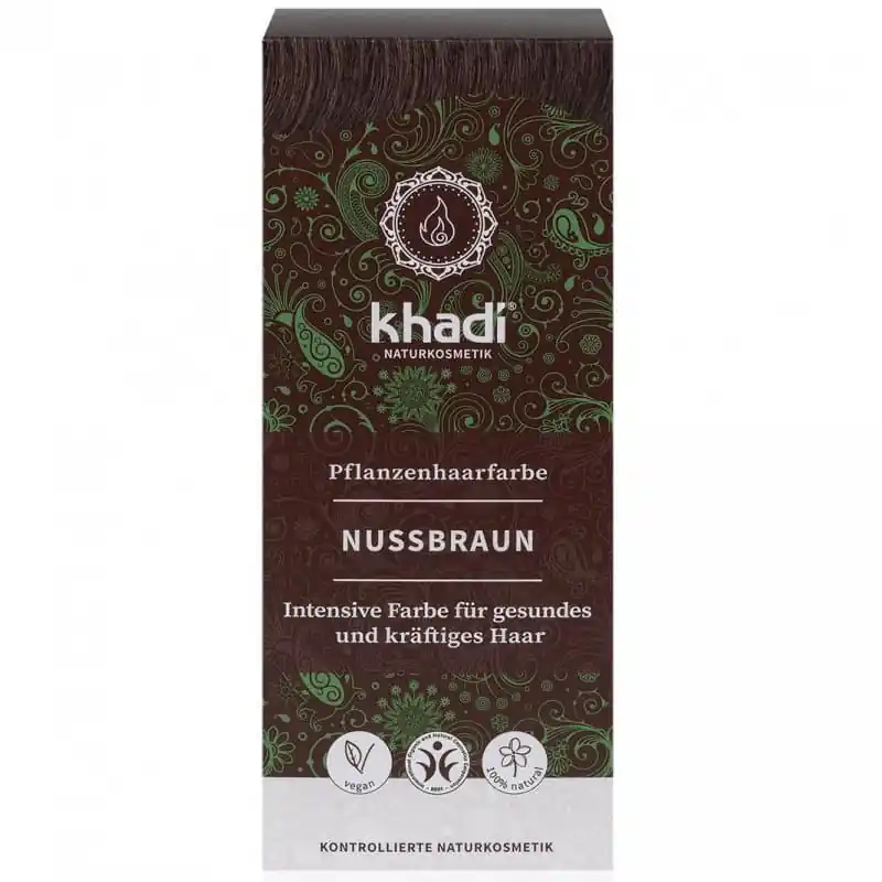 Khadi Hajfesték por – Mogyoróbarna – 100g Rendeld meg most