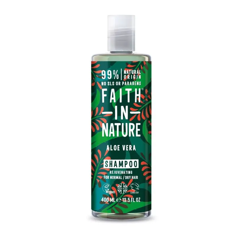 Végkiárusítás Faith in Nature Bio aloe vera sampon – 400ml