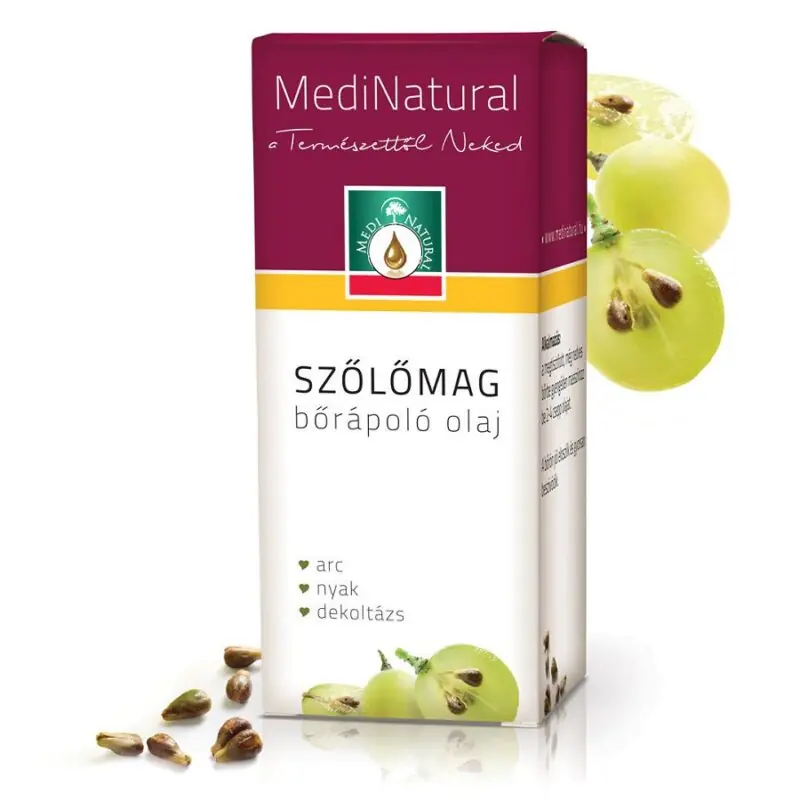 Rendeld meg most Medinatural Szőlőmag bőrápoló olaj – 20ml