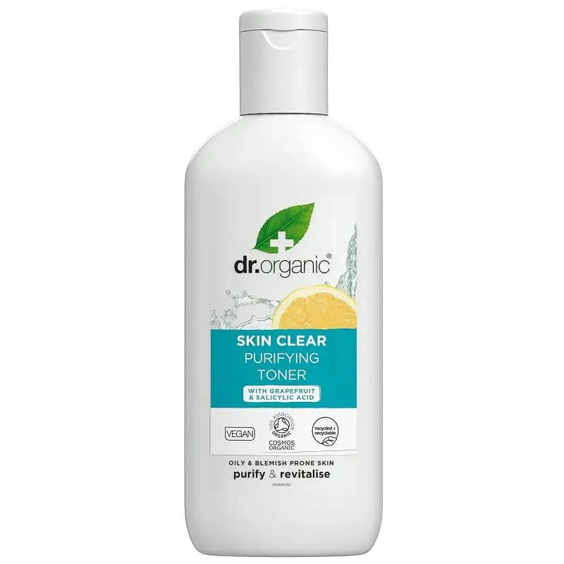 Végkiárusítás Dr. Organic Skin Clear Pórustisztító arctonik – 200ml