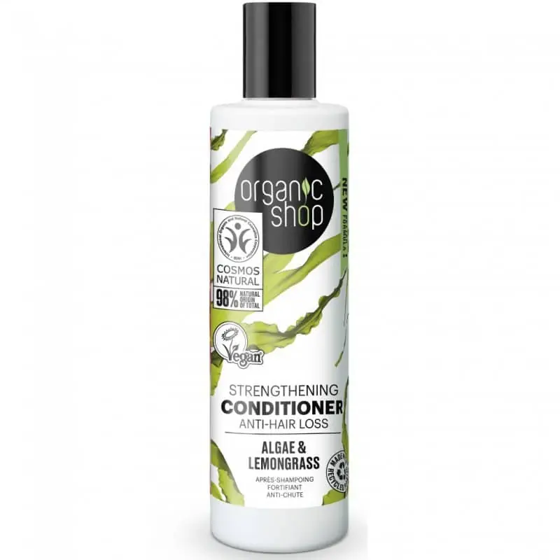 Exkluzív ajánlat Organic Shop Erősítő és hajhullás elleni kondicionáló algával és citromfűvel – 280ml