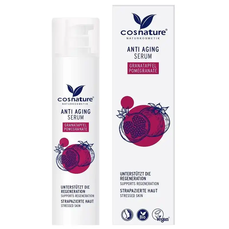 Cosnature Anti-aging szérum gránátalmával – 30ml Azonnali szállítás