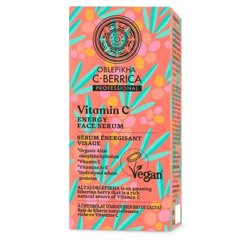 Korlátozott ajánlat Oblepikha C-Berrica Energetizáló arcszérum C-vitaminnal – 30ml