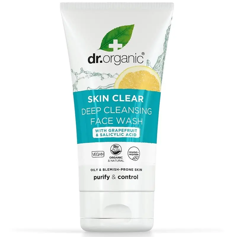 Olcsó Dr. Organic Skin Clear Mélytisztító arclemosó – 125ml