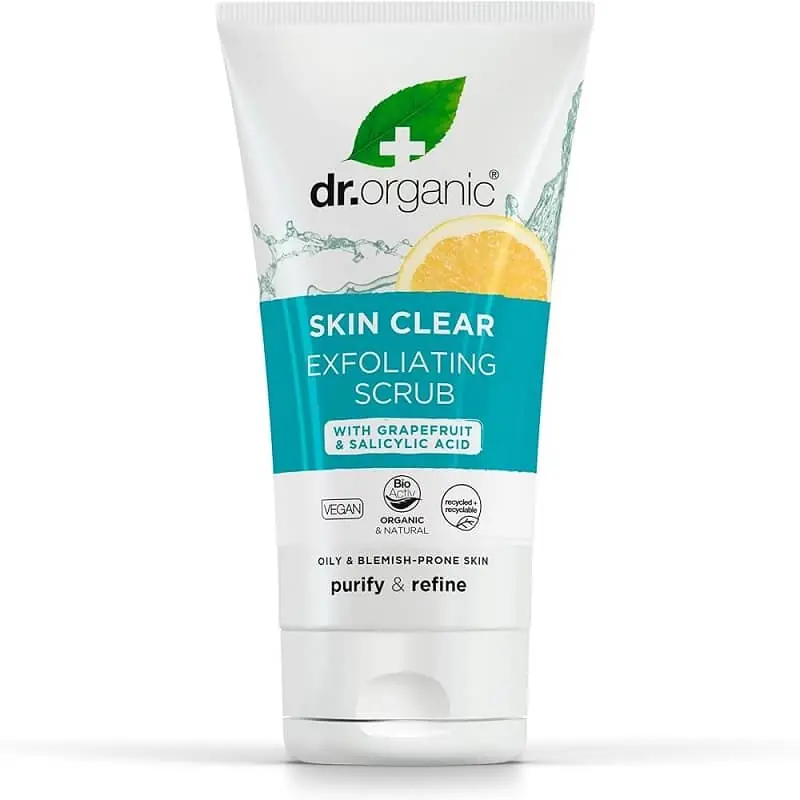 Akciós ár Dr. Organic Skin Clear Hámlasztó bőrradír – 150ml