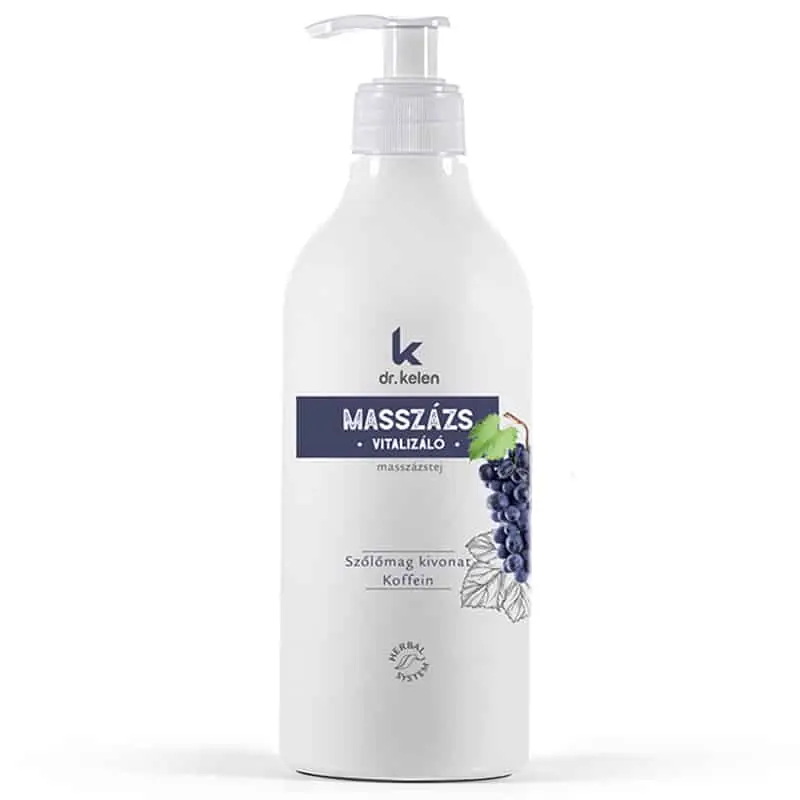 Alacsony ár Dr. Kelen Vitalizáló szőlőmag kivonatos masszázstej – 500ml