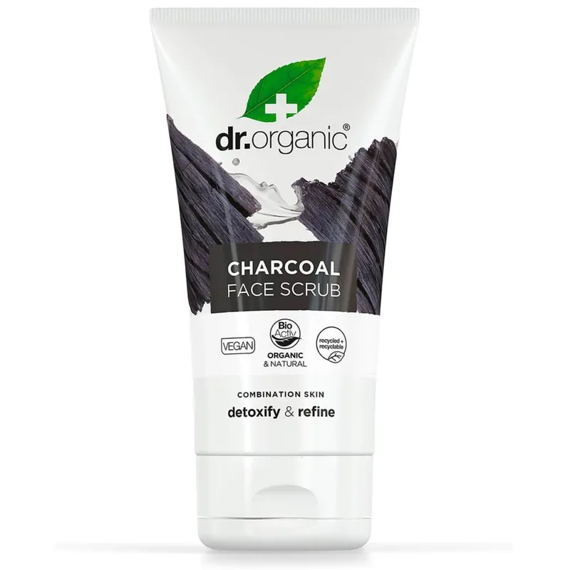 Kedvezmény Dr. Organic Charcoal Mélytisztító arcradír aktív szénnel – 125ml