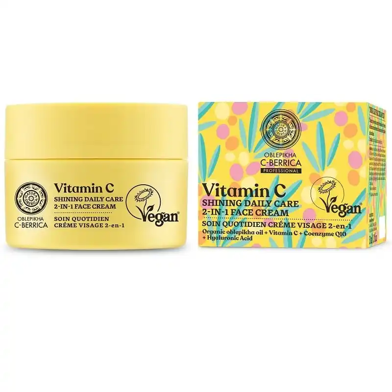 Oblepikha C-Berrica 2-in-1 ”Ragyogás” arckrém C-vitaminnal – 50ml Prémium