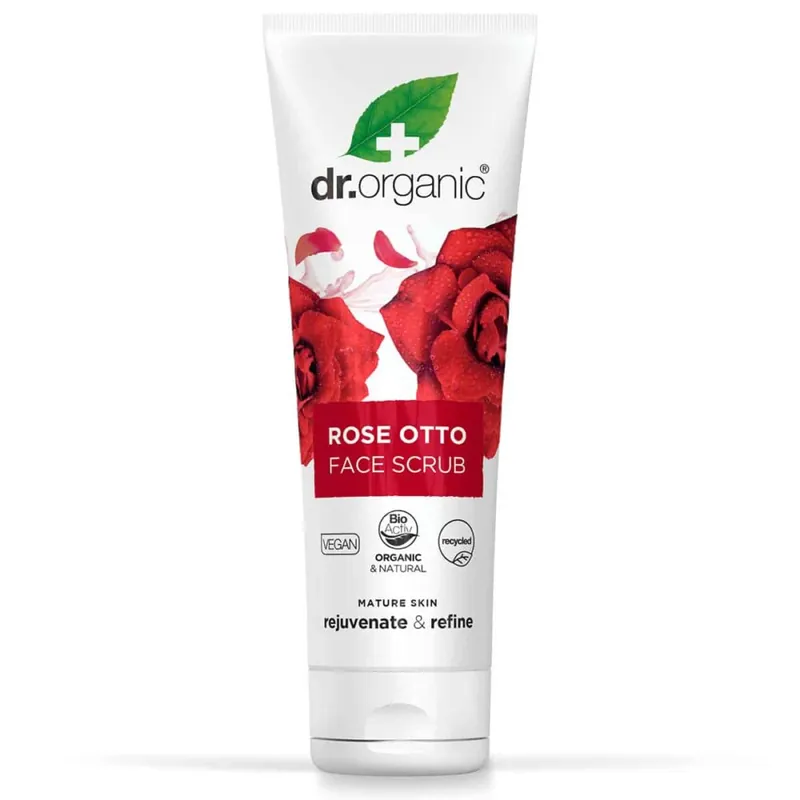 Nézd meg most Dr. Organic bio rózsa arcradír – 125ml