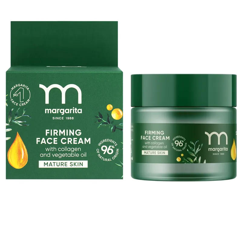 Gyors kiszállítás Margarita Feszesítő arckrém kollagénnel és növényi olajjal – 50ml