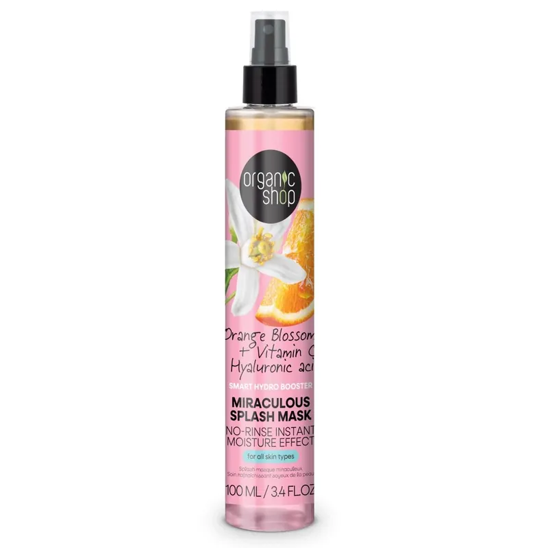 Organic Shop Miraculous Splash Mask narancsvirággal C-vitaminnal és hialuronsavval – 100ml Kedvezmény