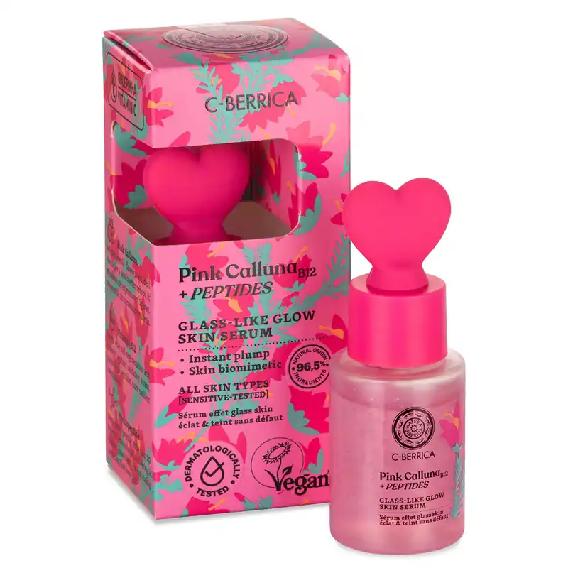 Kedvezményes ár Natura Siberica C-Berrica Pink Calluna „Glass-Like” Ragyogásfokozó szérum – 30ml