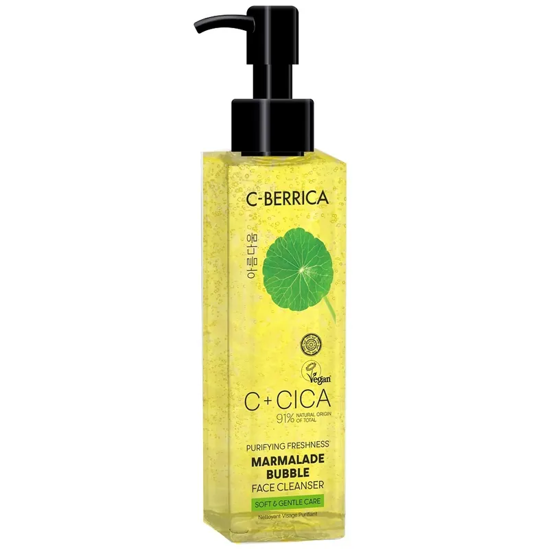 Árengedmény Natura Siberica C-Berrica C+CICA Frissítő arclemosó gél centellával és homoktövissel – 150ml