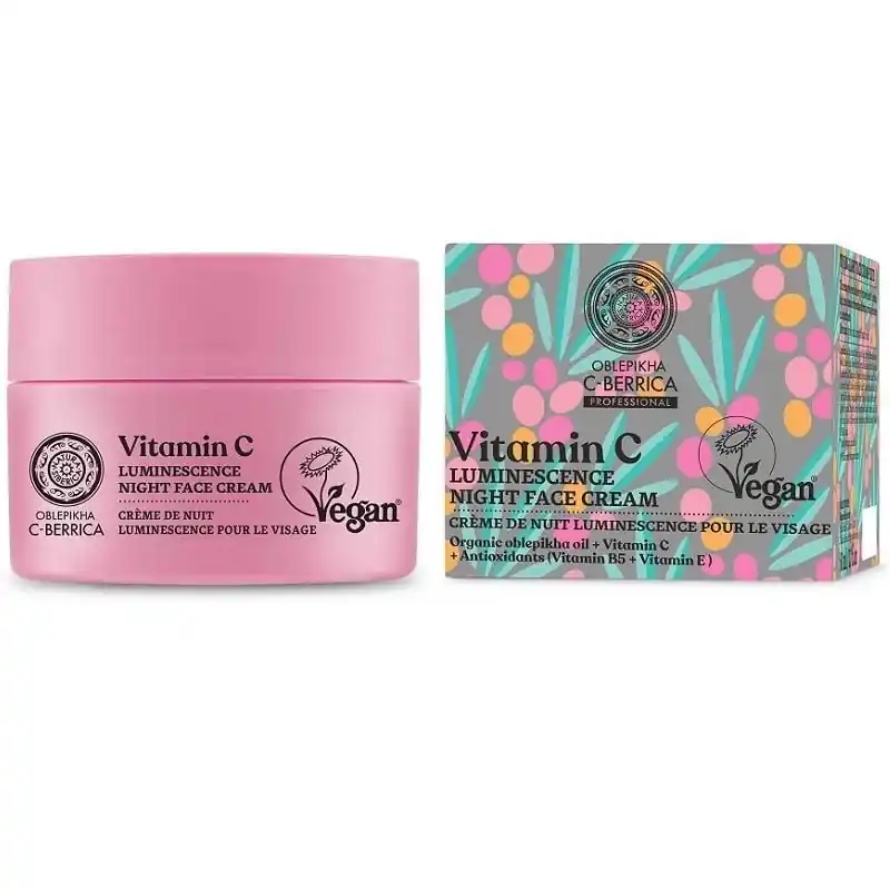 Oblepikha C-Berrica Lumineszcencia Éjszakai arckrém C-vitaminnal – 50ml Végkiárusítás