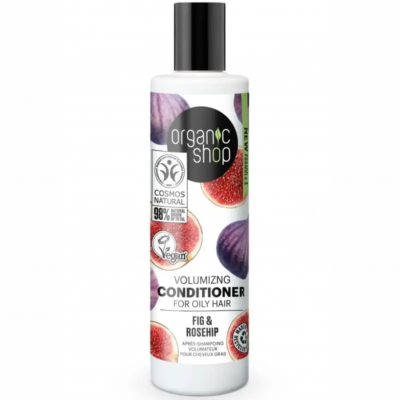 Végkiárusítás Organic Shop Volumennövelő kondicionáló fügével és csipkebogyóval – 280ml