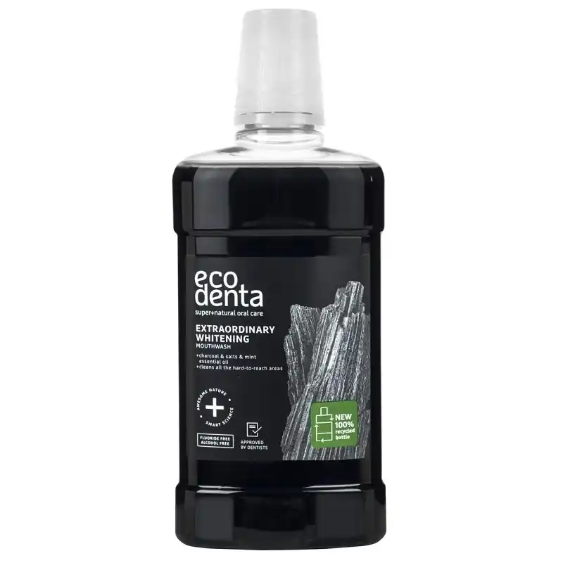 Ecodenta Fehérítő szájvíz szénnel és menta illóolajjal – 500ml Akciós ár