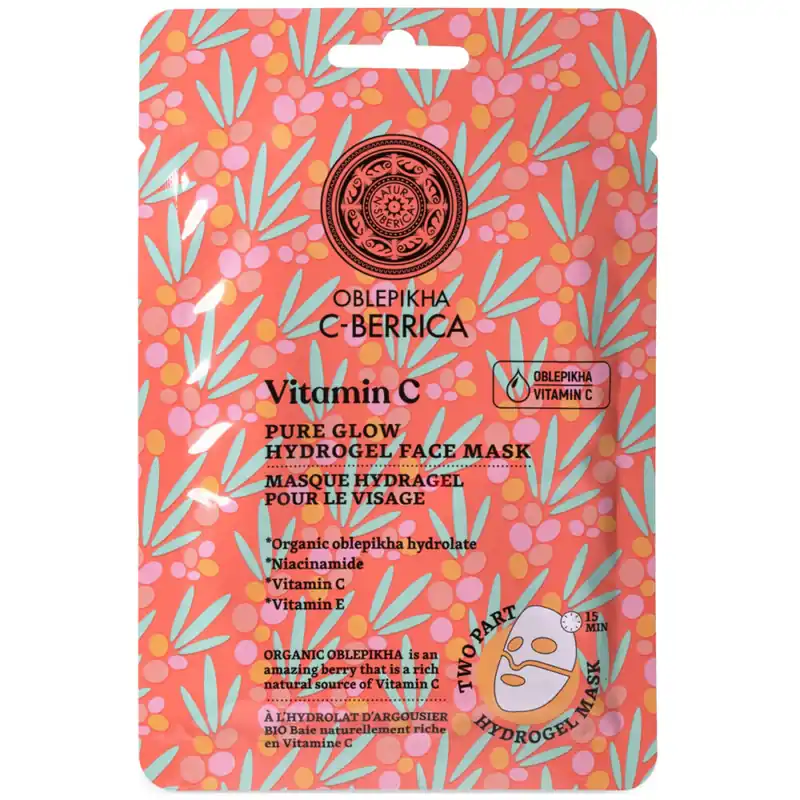 Vásárlói kedvenc Oblepikha C-Berrica Ragyogásfokozó hidrogél arcmaszk C-vitaminnal – 30g