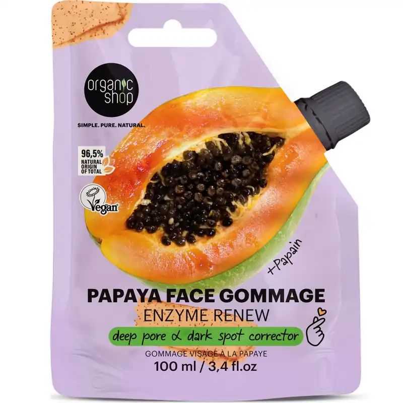 Expressz kézbesítés Organic Shop „Enzyme Renew” Papayás archámlasztó papainnal – 100ml